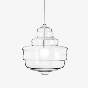 Villa Staircase Modern clear Chrome Ball Glass Pendant Lamp Vibia Pendant Light SSM-9785 image 1