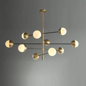 Nordic Molecular Lamps Magic Bean Glass Living Room Chandelier Creative Restaurant Post Modern Simple Bedroom Luxury Chandelier WSM-8051 image 1