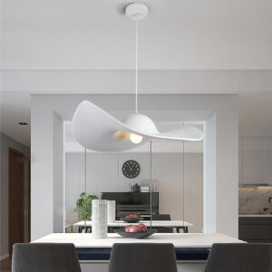 European Simple Hat Shade Chandelier Lamps in Restaurant Bar Living Room Creative LED Pendant Light for Home Decoration SSM-9783 image 1
