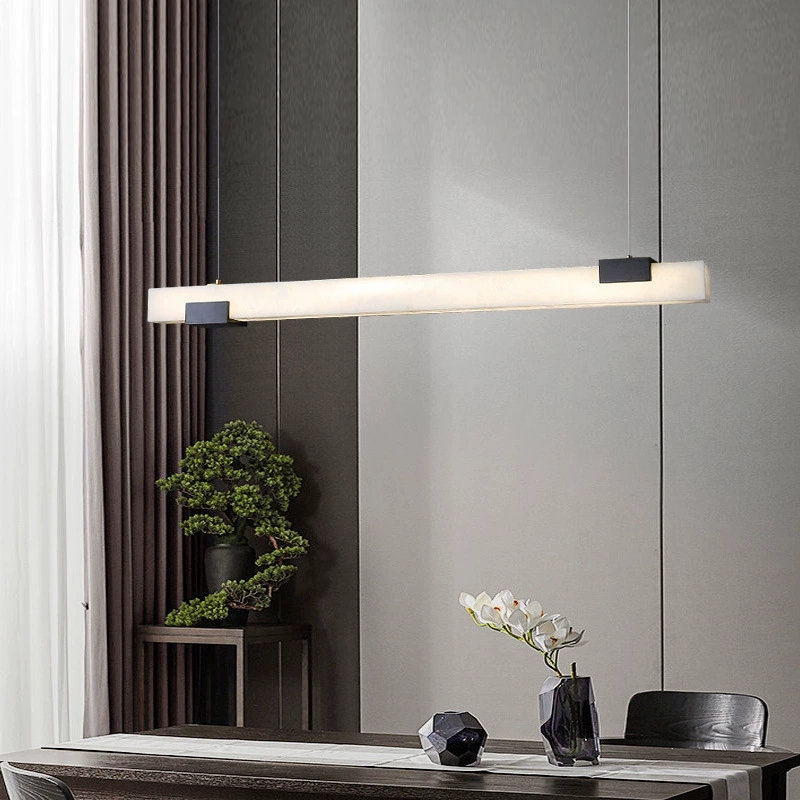 Elegant Yunshi Modern Chinese Chandelier Minimalist All Copper Lighting for Restaurant Bars Dining Rooms Tea Rooms