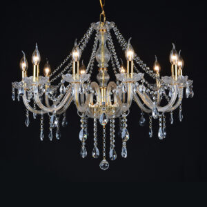 Modern luxury crystal chandelier retro home decoration bedroom living room ceiling pendant lamp golden luster candle crystal lam SSM-9018 image 1