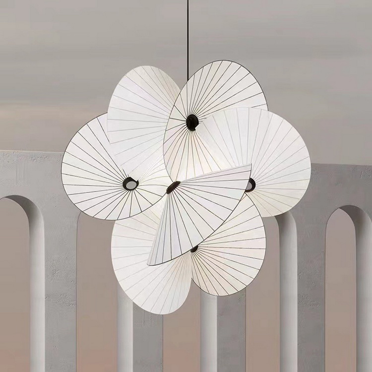 Cyber Star Modern Fabric Ceiling Pendant Light Nordic Style LED Indoor Hanging Lamp for Living Room Decor With Switch Control