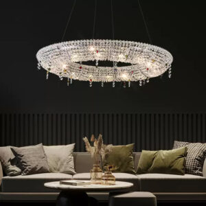 European Style Indoor Wedding Centerpiece Decoration Luxury Hanging Nordic Modern Customized Led Crystal Chandelier SSM-8061 image 1
