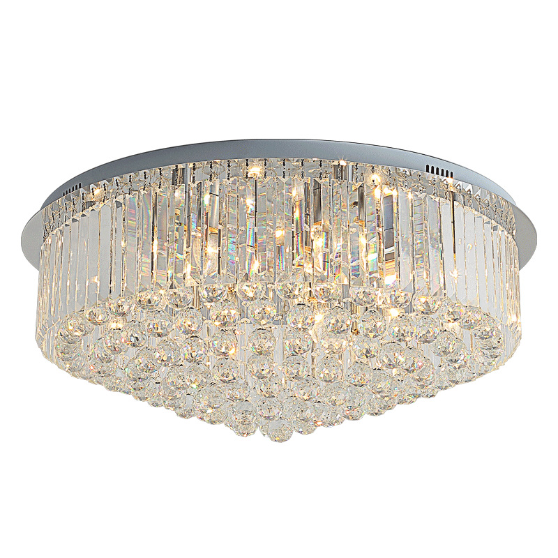 European Style Crystal Ceiling Light Simple and Atmospheric Creative Bedroom Living Room Kitchen Lighting Fixtures