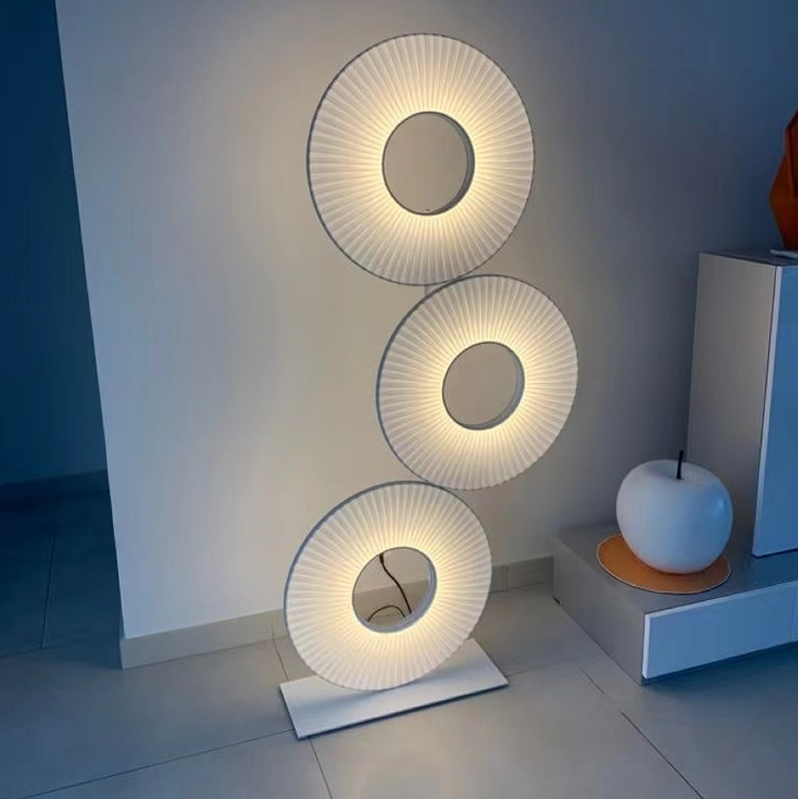 Best Selling Large White Iron Floor Lamps Modern Elegance LED Lighting for Luxury Home Hotel Villa Interiors for Living Rooms