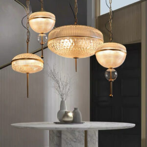 Ancient crystal chandelier Postmodern light luxury living room lighting art cafe table bar restaurant lighting SSM-2406 image 1