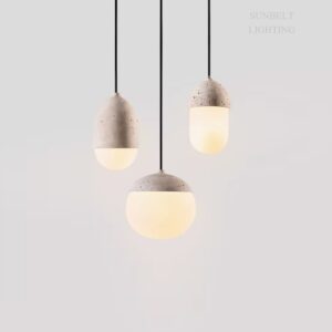 D7307 travertin light modern decorative lamps for living room dinning room decor drop pendant hanging lights SSM-2087 image 1