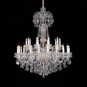 European style creative wedding decoration pendent lamp LED golden bedroom lighting living room dining room crystal chandelier SSM-9125 image 1