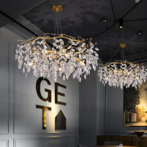 European Luxury Gold Living Room Chandelier Customized Ceiling LED Crystal Chandelier Pendant Light SSM-6056 image 1