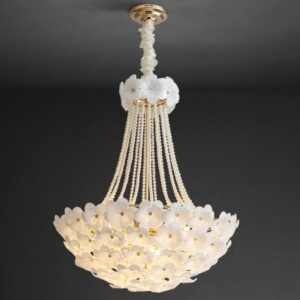 Luxury Glass Lamp Ceiling Lights Duplex Building Rotating Hollow Suspension Hotel Wedding Lighting Chandeliers Pendant Lights SSM-3313 image 1