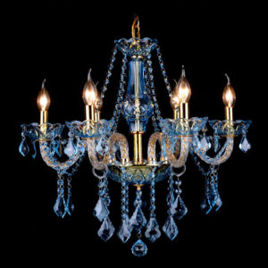 Modern crystal chandelier Nordic decoration home lighting clothing store club fashion blue luster crystal pendant lamp SSM-9027-02 image 1