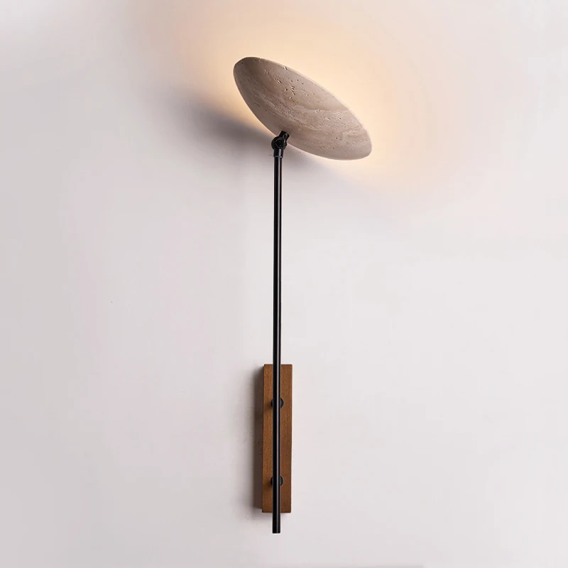 Wabi Sabi Designer Creative Studio Natural Stone Decorative Wall Lamp Japanese Minimalist Home Bedroom Staircase LED Sconce Lamp