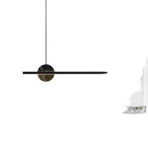 Modern Minimalist Dining Room Chandelier High end Art Marble Italian Bar Long Pendant Light LED Lamp SSM-8040 image 1