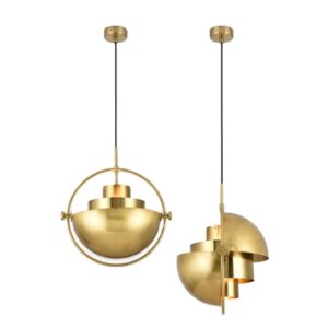 Nordic Modern Creative Rotating Hanging Light Hotel Dining Room Bedroom Bedside Chandelier Metal Pendant Lamp SSM-9719 image 1
