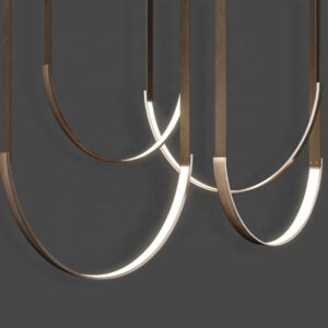 Nordic Creative Simple Style Restaurant Hotel bar Clothing Shop Bedroom Bedside Metal Chandelier SSM-8140 image 1