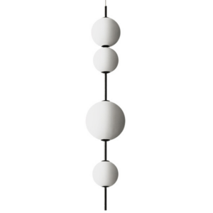 Contemporary Indoor Decorative Lamps Modern White Glass Ball LED Pendant Light For Hotel Living Room SSM-4150 image 1