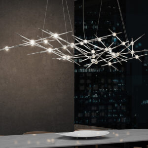 Simig Lighting Dream Star Sky Minimalist Chrome Chandelier Modern Club Art Creative Wedding Party Chandelier SSM-9822 image 1