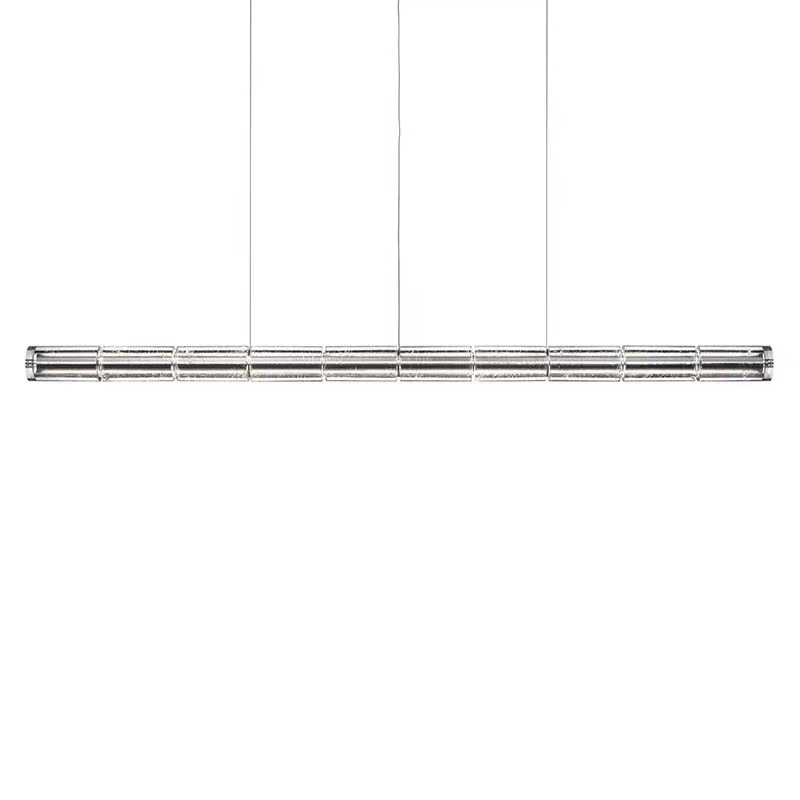 New Design Modern Minimalist Art LED Dimming Touch Linear Glass Pendant Light Dinning Room Kitchen