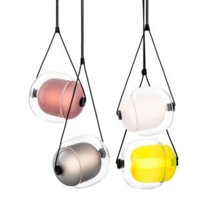 Single Head Post Modern Creative Glass Metal Pendant Light Simple Fashion Home Hotel Cofe Decoration LED Hanging Lamp SSM-3134-02 image 1