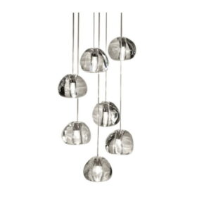 American cherry crystal glass lamp chandelier modern duplex staircase light LED personalized meteor chandelier SSM-3155 image 1