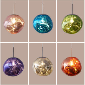 Nordic Art Decoration Single Lava Chandelier Postmodern for Dinning Room Acrylic Color Lava Pendant Lamp Restaurant Lighting WSM-2901 image 1