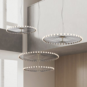 COMELY Chandeliers Pedant Light Stars Acrylic Ball Lanterns Hotel Living Room Decorative Lighting SSM-8136 image 1