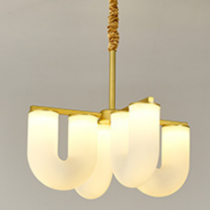 French Minimalist Ceiling Lights Tricolor Light U Shape Chandelier for Home SSM-8085 image 1