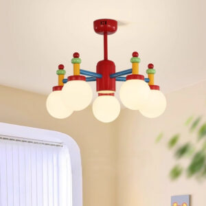 Children s Room Ceiling Light Memphis Color Vintage Boys and Girls Bedroom Study Macaron Chandelier SSM-8012 image 1