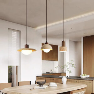 High Quality Special Yellow Cave Stone Pendant Lamp Restaurant Bedroom Bar Agate Stone Led Pendant Lighting SSM-2056 image 1