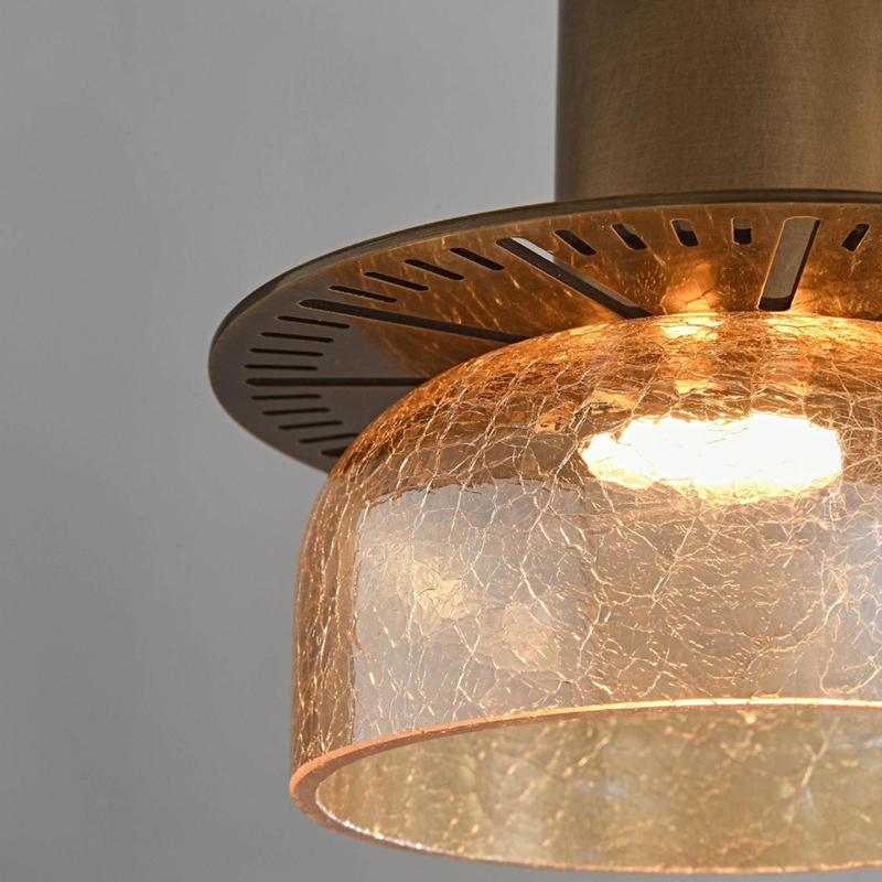 Modern Chandelier Farmhouse 1 Light Ceiling Light Fixture in Matte Black Finish with Seed Glass Hanging Light