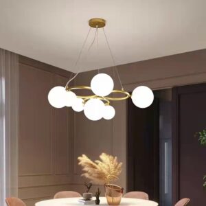 Italian Modern Designer Minimalist Living Room Bedroom Glass Bubble Chandelier SSM-8062 image 1