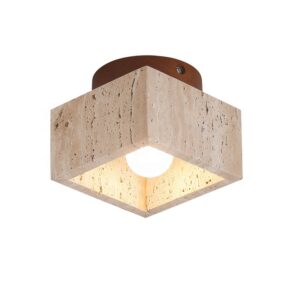 Industrial Yellow Cave Stone Ceiling Lamp Indoor Lighting Modern square Surface Mounted Led Ceiling Light for Living Room Asile SSM-2036-04 image 1