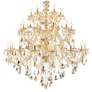 Luxury candle crystal chandelier modern for hotel lobby pendant lamp banquet hall club villa long staircase decoration lighting SSM-8016-02 image 1