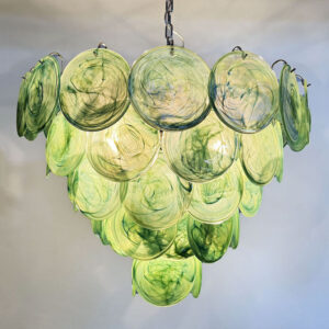 Modern Italian Design Round Shape Green Murano Glass Chandelier Lighting for Hotel Living Room SSM-3333 image 1