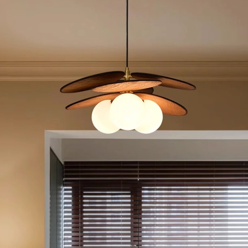 2025 New Japanese Dining Room Chandelier Retro Chinese Style Pendant Light for Master Bedroom Study Balcony Stairs