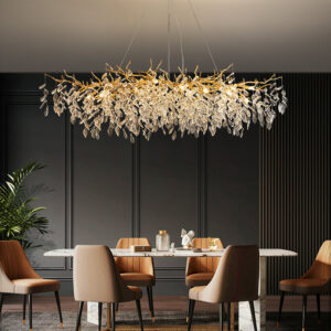 Living Room LED Decorative Tree Branch Lights Hotel Crystal Big Modern Chandeliers Pendant Lights SSM-6059 image 1