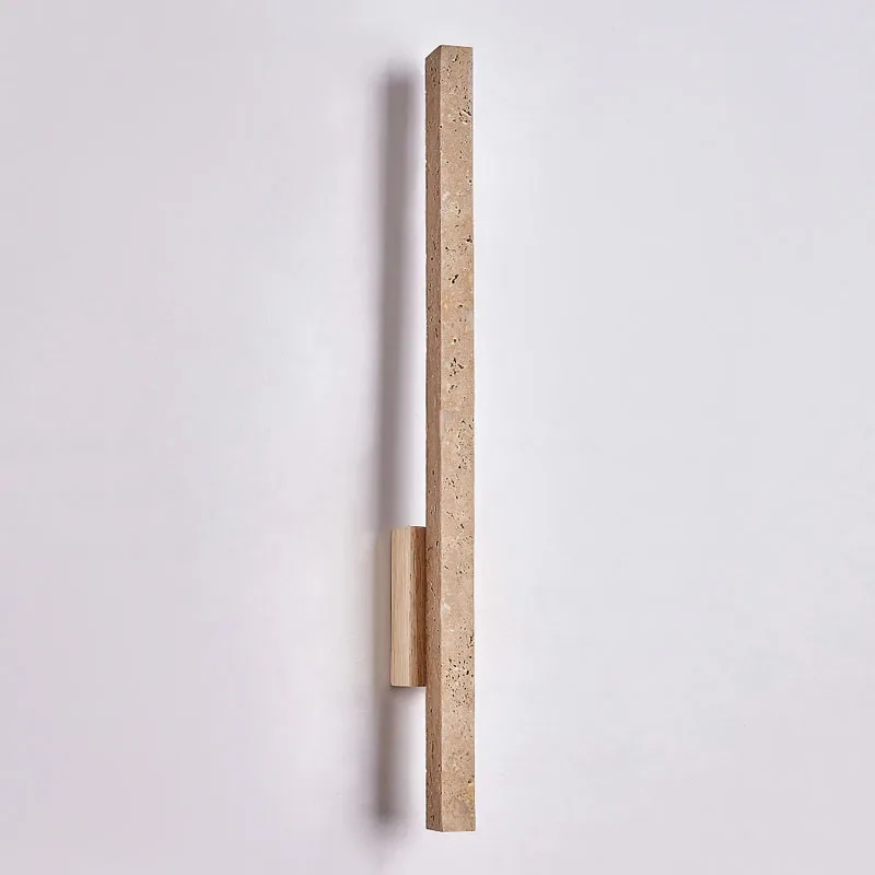 Modern Creative Design Long Strip Shaped Home Decoration Wall Lamp Wabi Sabi Warm Led Stone Lighting in Room Corridors Stairs