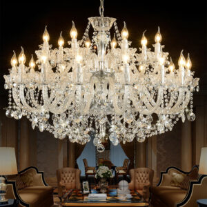 Huaqi Luxury Crystal Pendant Light Modern Design Glass Arms Crystal Chandelier Bedroom Indoor Lobby Hanging SSM-6110 image 1