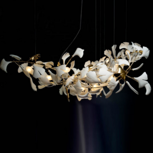 Ceramic Ginkgo Leaves Luxury Chandelier Pendant Lights for Home Ding Room Chandelier SSM-9923 image 1