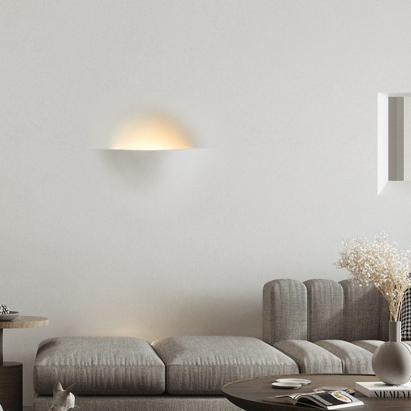 Creative Embedded Frameless Aluminum Base LED Light Source Wall Lamp Simple Personality Design for Outdoor Living Room Bedroom