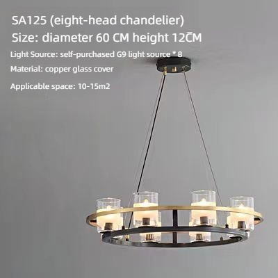 Nordic Simple Hotel Hall Chandelier Industrial Style Art Design Villa Glass Chandelier