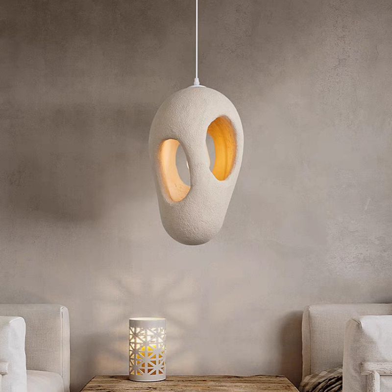 Creative Resin Pendant Light Adjustable Height Decorative House Design Model for Living Room Bedroom Study