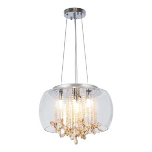 Modern Decor Pendent Light Hanging Light Round Glass Crystal Necklace Dining Kitchen Bar Chandelier SSM-9702 image 1