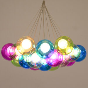 Kids room bedroom lamp clothing shop living room glass chandelier l Nordic lamp luminaire suspension pendant light SSM-1600 image 1