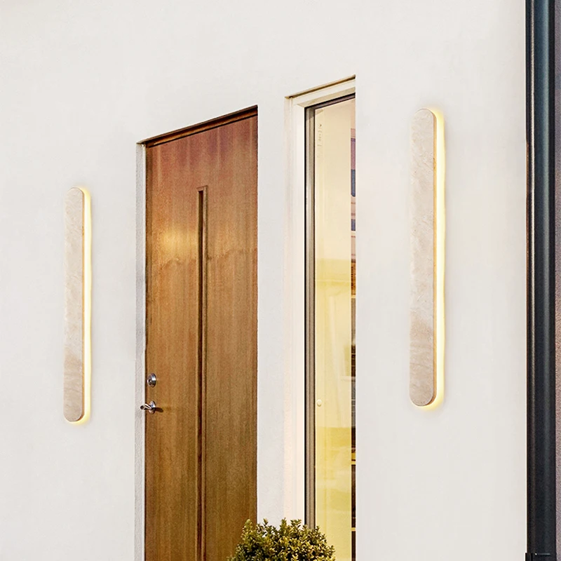 Scandinavian Shops Hotels Porch Decorations Waterproof Stone Lights Japanese Minimalist Courtyard Corridors Balcony Wall Lamp