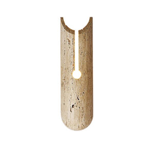 Wabi Sabi Natural Stone Design Wall Lamp Bedside Bedroom Living Room Home Fresh Corridor Ailse Travertine Decor Lights SSM-2227 image 1