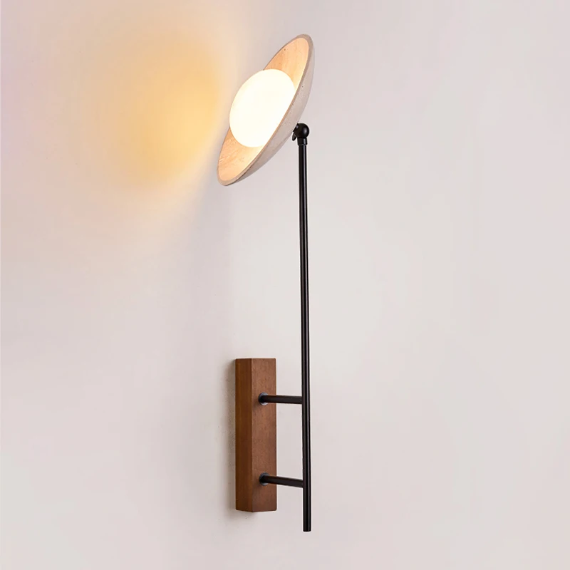 Wabi Sabi Designer Creative Studio Natural Stone Decorative Wall Lamp Japanese Minimalist Home Bedroom Staircase LED Sconce Lamp