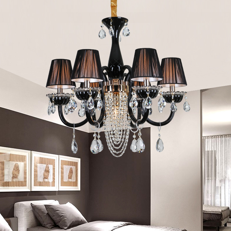 Luxurious Crystal Pendant Lamp European Style Candle Lamp Art Living Room Restaurant Bedroom Villa Chandelier