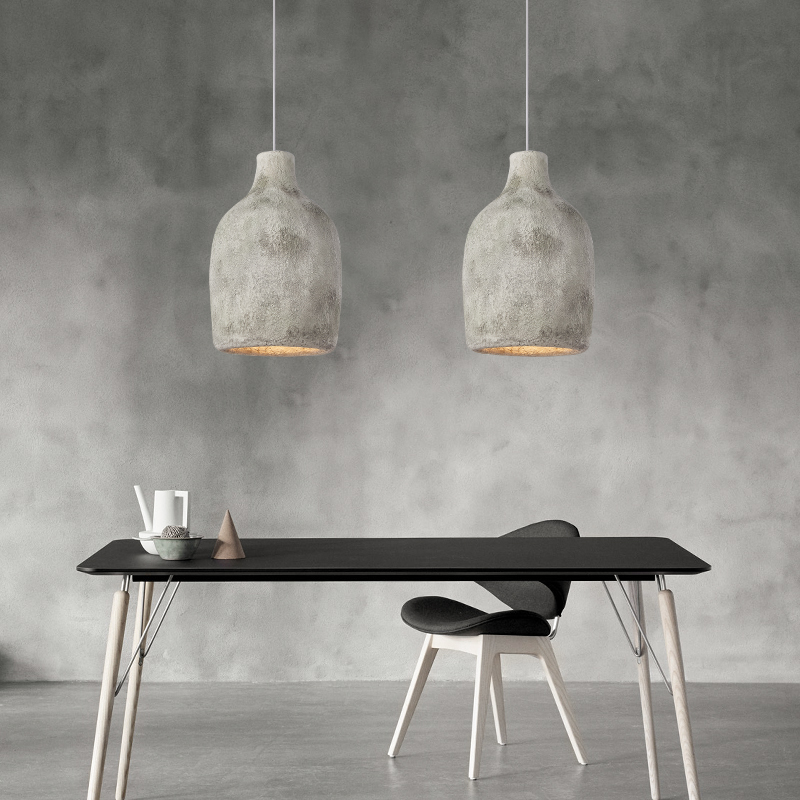 Modern Industrial Recessed Concrete Light Decorative Home Concrete Ceiling Lighting Restaurant Concrete Suspension Lights
