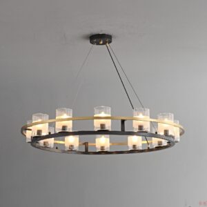 Nordic Simple Hotel Hall Chandelier Industrial Style Art Design Villa Glass Chandelier WSM-8012 image 1
